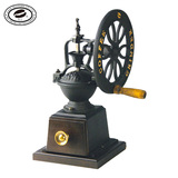 台湾BE贝易 复古大铁轮 手动咖啡豆研磨机 手摇磨豆机家用磨粉机