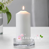 ◆北京宜家代购◆IKEA 格拉奇 蜡烛盘 烛台 玻璃蜡烛托10X10CM