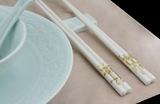 家用婚庆骨瓷筷子 正品骨瓷餐具筷子 陶瓷筷子套装礼品 简约 家用