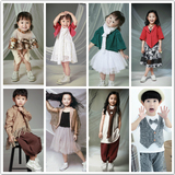 儿童摄影服装 新款韩版演出服批发 小男女孩影楼主题写真拍照服饰