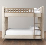 布艺子母床双层床高低床上下床儿童床法式卧室全实木床1.2.5.6米