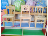 厂家直销批发定制新款幼儿园儿童小椅子木制椅实木原木靠背椅