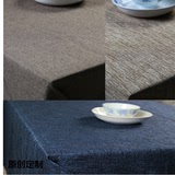 欧式棉麻加厚现代简约 亚麻防滑餐桌布茶几布宜家台布咖啡厅桌布