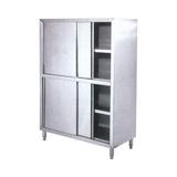 不锈钢食品橱 保洁柜 四门立柜 拉门碗柜 储物柜 商用厨房储藏柜