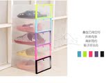 巧江南简易创意抽屉式鞋盒子加厚塑料透明收纳盒自由组合储物盒子