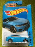 美泰HotWheels风火轮小跑车合金模型24#BMW M4 宝马M4首版天蓝色