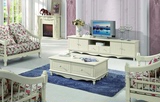 韩式茶几电视柜组合简约现代储物套装欧式实木客厅家具组合小户型