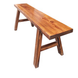 大板凳休闲凳火烧木凳炭烧木长条凳实木板凳土菜馆大板凳