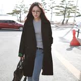 韩国2016秋冬装时尚气质双排扣毛呢外套女装东大门中长款呢子大衣