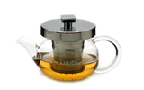 金灶AM-03耐热玻璃小茶壶不锈钢过滤网内胆盖花草茶飘逸壶泡茶壶