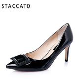STACCATO/思加图春季专柜同款牛皮尖头女单鞋9UE02AQ5