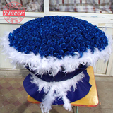 七夕表达爱意 求婚神器365朵表白蓝色妖姬玫瑰花结婚鲜花速递北京
