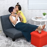 创意布艺折叠小沙发简约现代小户型客厅卧室休闲经济型单人沙发椅
