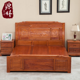 纯实木床 红木床高档实木双人床现代中式1.8米全非洲花梨木家具