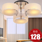 现代简约LED吸顶灯三头亚克力客厅卧室房间灯 意大利吊灯具灯饰