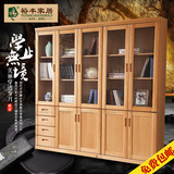 广州广州裕丰实木家具 榉木两门书柜 三门书柜6001