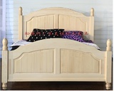 厂家直销实木双人床 简欧实木床单人床双人床1.0米1.2米公主床1.5