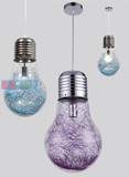 个性简约现代大灯泡吊灯金属玻璃创意餐厅灯客厅灯书房灯工程吊灯