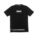(专柜代购)著名街头潮牌 李晨男女通用修身黑色纯棉MLGB短袖T恤