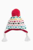 现货英国童装NEXT15年冬款男女宝宝套头帽保暖护耳针织帽子