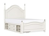 定做美式环保实木儿童床 多功能储物双人单人白色床定制