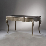 欧式办公桌新古典家具金银箔实木住宅家具定制奢华 法式雕刻书桌