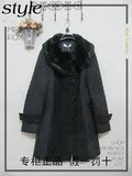 2015冬新款韩版女式中长款修身专柜正品薄棉外套大衣/50特价包邮