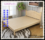 简欧实木床1.8米双人床婚床1.5米1.2米成人床公主床2米大床带抽屉