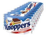 澳洲进口Knoppers德国牛奶榛子巧克力威化饼干10连包