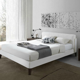雅居布艺床可拆洗简约现代时尚布床小户型1.8米北欧宜家软包婚床