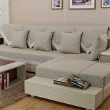 夏季亚麻欧式沙发垫布艺沙发套沙发罩沙发巾四季定做防滑实木坐垫