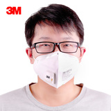 【天猫超市】3M 9001V带阀防护防尘口罩3个装防雾霾耳带式PM2.5