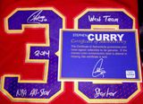 库里亲笔签名球衣 库里亲笔签名纪念品 Curry签名球衣生日礼物