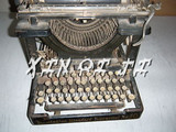 美国代购 打字机收藏 Remington 雷明顿 银色 大字母手动打印机
