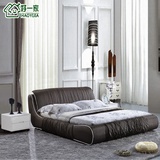 高档布艺床 布床可拆洗 储物双人床软床现代中式小户型软包床A922