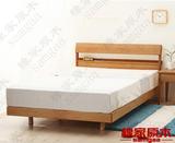 原木质可定制 日式北欧橡木实木双单人床1.8米1.5 1.2米CC-08