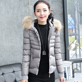 2015冬季韩版新款女装过膝中长款棉衣时尚修身显瘦连帽棉服外套潮