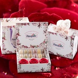 法国进口Pasquier帕斯卡马卡龙甜点永生花红玫瑰豪华12粒礼盒装