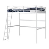 广州宜家代购乔姆森高架床框架儿童房双层床架子母床铁制床架