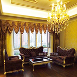 欧式沙发组合新古典简约布艺沙发小户型客厅实木雕花单双三人沙发