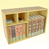 小书柜书架自由组合柜简易松木书架儿童书柜实木置物架三格子柜子