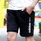 阿迪达斯男裤 2016夏新款NEO运动休闲透气系带跑步短裤AK1107