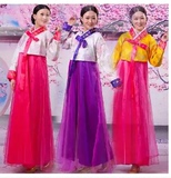 古装朝鲜族服装 少数民族舞蹈韩国传统韩服女表演出服大合唱长裙