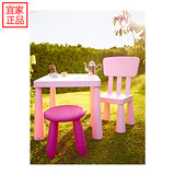 正品代购宜家玛莫特儿童椅宝宝椅靠背椅儿童凳矮凳塑料椅子2.1