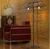 loft美式复古水管落地灯创意铁艺客厅餐厅卧室床头灯工业风水管灯