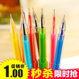 0213  中性笔水笔韩国彩色钻石头水性笔0.5mm针管笔