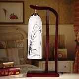 唐英陶瓷实木灯具中式明清风格古典田园卧室床头客厅灯具兰花包邮