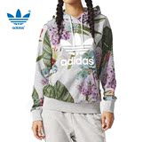 Adidas阿迪达斯三叶草 2016春新款女子花卉图案 卫衣套头衫AK0611