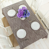 布纯色素色餐桌布艺长方形棉麻亚麻正方形中式茶几台布家用日式桌