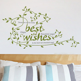 浪漫客厅电视沙发背景卧室床头时尚墙贴纸清新绿植藤蔓装饰墙贴画